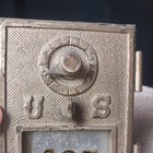 Antique Usps Post Office Postal Box Door  Box Door With Glass And A Combination