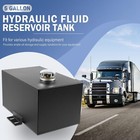 5 Gallon Steel Hydraulic Fluid Reservoir Tank 14 Gauge