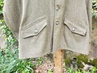 Vintage Swedish Wool Coat Jacket Green Gray Wool Military Issue 1958