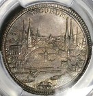 1732 Pcgs Au 58 Zurich 1 2 Thaler City View Switzerland Coin Pop 1 0  25062202c 