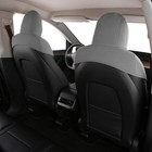 Car Seat Covers Suede Leather 5seat Gray For 2017-2023 Tesla Model 3