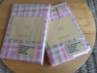 Lot Of 2 Pottery Barn Kids Pink Plaid  Standard Sham  Usa Made - Nip