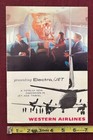Western Airlines Electra Jet 1959 Brochure