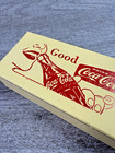Vintage 24 Checkers Coca Cola Cardboard Box Empty Yellow W red Writing