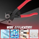 Glass Tile Nippers 7 Inch Heavy Duty Wheeled Mosaic Cutting Tool Red