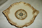 Antique Limoges France Plate Porcelain Art Nouveau Depose Gilt Aqua French