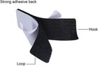 20 Sets Heavy Duty Hook   Loop Adhesive Strips 1x4    Black Sticky Back Fastener