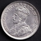 Canada 1936 25c Twenty Five Cent Quarter King George V  800 Silver Au 