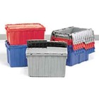 Orbis Fp243 Grey Gray Attached Lid Container  Plastic  17 2 Gal Volume Capacity