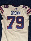 Spencer Brown Signed Game Used Jersey Buffalo Bills Coa Game Worn