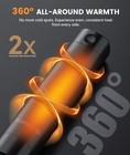 Rechargeable 360   Hand Warmer 5000mah Portable Heater Usb Power Bank 3 Heat Mode