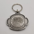 Vintage 1984 Siskiyou Buckle Co  Square Bighorn Sheep Pewter Keychain