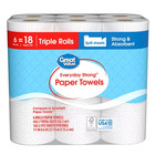Great Value Everyday Strong Paper Towels  6 Triple Rolls  Split Sheets