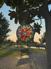 Mandala Painted Stained Glass Suncatcher  Window Decor  Outdoor Suncatcher