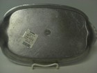 Wilton Armetale 14  X 8 25  X 1  Oval Scalloped Handled Serving Tray  Polish