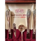 1847 Rogers Bros Daffodil Silverplate Flatware Set 60 Pieces With Wood Chest