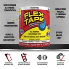 Flex Tape Strong Rubberized Waterproof Tape  4 In X 5 Ft  pack Of 1   White