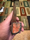 Vintage The Man Juicy Fruit Chewing Gum Match Striker Holder Antique Tin Sign