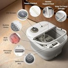 X Large Feet  Foot Spa Bath Massager Heat Soaker Massage Bubble Roller Deep Soak