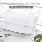 Pack Of 2 Farmhouse Ruffle Pillow Shams Standard Size White  20  X 26   emory 