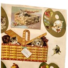 Antique Victorian Cat   Dog Diecut Scrapbook Page  Vintage Trade Card Scraps Lot