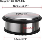 Heavy Duty Floor Door Stopper No Drill  Durability Stainless Steel Stops New