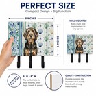 Caroline s Treasures Black Tan Otterhound Coastal Sea Glass Leash Or Key Holder