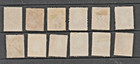 Us 1861 12 Stamps Scott  65 Washington Type A25 Fancy Cancels Uncatalogued