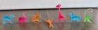 Set Of 60 Vintage Plastic Drink Markers  - Mermaids And Animals