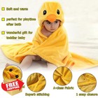 Tonwhar Animal Face Hooded Blanket 0-4 Yrs Unisex Baby Bathrobe Plush