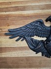 Vintage Syroco 28 x12 5   American Eagle Flag Shield 3867 Hanging Usa 1959