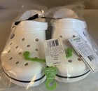 New Crocs White Unisex Adult Crocband Clog M10 w12