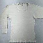 1970s True Vintage Heat Lok Waffle Knit Thermal Long Sleeve Size M Usa Heavy