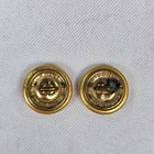 Vtg Waterbury Button Co Gold Us Great Seal Eagle Military Blazer Buttons Set 2
