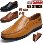 Loafers Mens Premium Genuine Leather Shoes Fashion Slip On Driving Shoes Casual