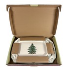 Spode Christmas Tree Rectangular Serving Platters 13 5  And 15 25  Long Set Of 2