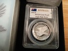 2015-p Australia Pcgs Gem Proof  High Relief  Wedge-tailed Eagle  Mercanti Sign 