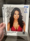  1042 Raquel Pamplun Autographed Signed 8 5x11color Photo