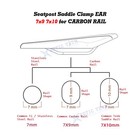 Seatpost Clamp Ear 7x9 7x10 Ti Bolt Kit For Carbon Rail For Specialized Tarmac