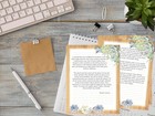 Lined Stationary Set With Envelopes 50 Writing Stationary Paper And 50 Envelopes