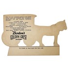Borden   s Golden Crest 1930s Stand-up Card Horse-drawn Wagon   Milk Man N y c 