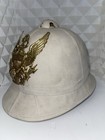 Indian Wars Era U s  Model 1881 Infantry Pith Sun Helmet Eagle Plate Sz 7 1 8