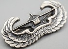 Wwii Sterling Army Airborne Infantry Glider Pilot Wings Badge Rare Pin Back