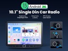 Joying 1 Din 10 1 Inch Android 13 Car Stereo With Physical Volume Knob 4 64gb 