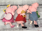 3 Ty Beanie Baby Peppa Pig Princess George Plush Animal Stuffed Toy W Dinosaur