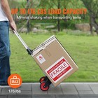 Folding Hand Truck Aluminum Luggage Trolley Cart Dolly 176 Lbs Bungee Cord