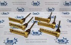Gesa 0-100  c Industrial Glass Thermometer Brass Casing 90  c Angle  lot Of 6 Pcs 