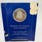 1970 Panama 5 Balboas Sterling Silver Proof Central American Games Km 28