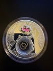2012 Niue  2 Wedding Coin     Sterling Silver Proof With Gold Rings