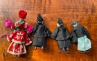 Set Of 4 Antique Chinese Shaohsing Industrial Mission Dolls Handmade 1920s 3  H